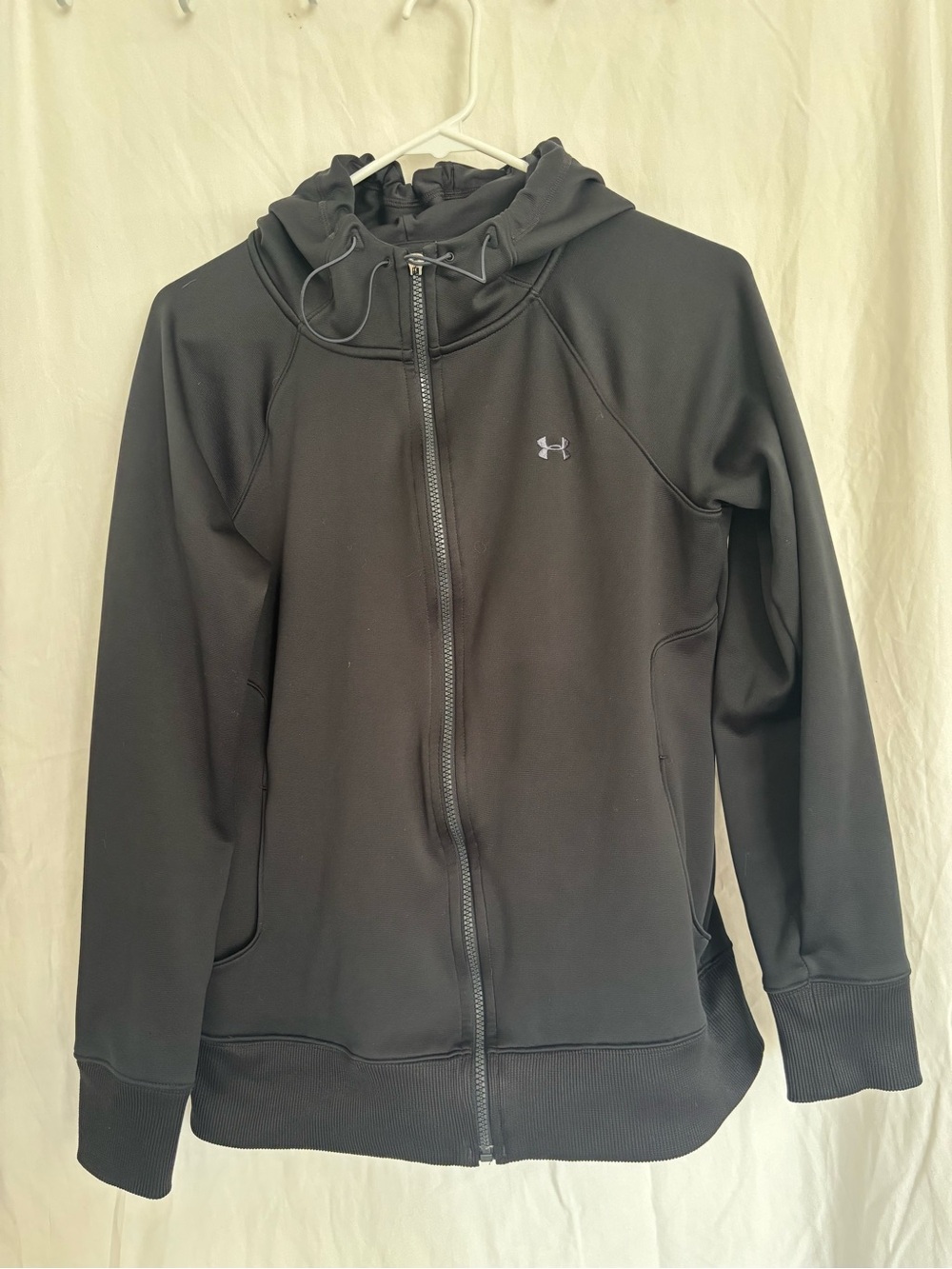 Under Armour Black Zip-Up Hooded Sweatshirt
